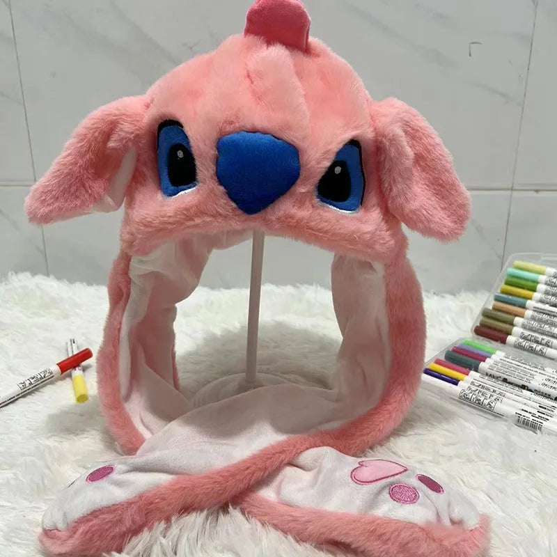 Cute Animal Ear Moving Plush Hat – Kids Cartoon Headband