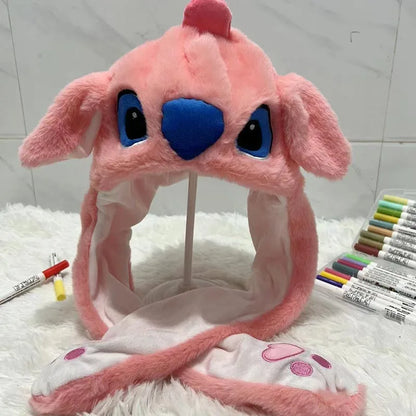 Cute Animal Ear Moving Plush Hat – Kids Cartoon Headband