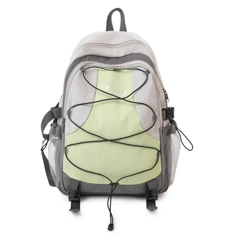 Color Contrast Women's Backpack Large Capacity Laptop Bag