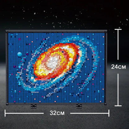 Milky Way Galaxy MOC Micro Blocks Painting Kit