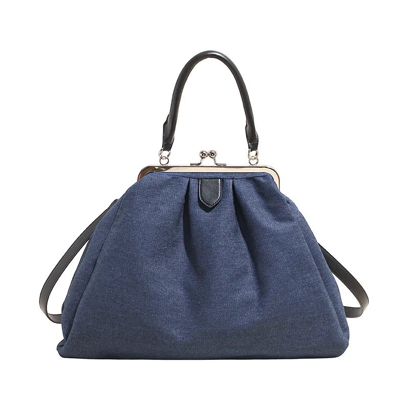 Kiss-Lock Handbag for Women – Multi-Style Shoulder & Crossbody Bag
