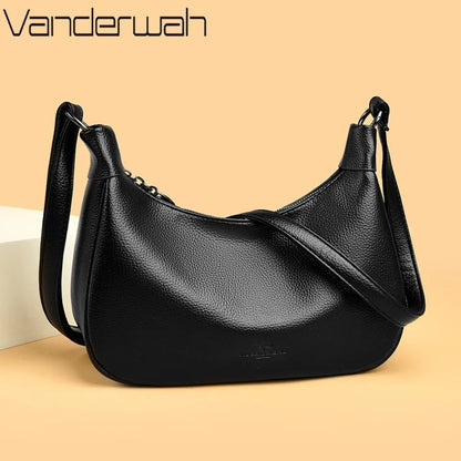 Women's PU Leather Hobo Shoulder Bag – Soft Crossbody Purse