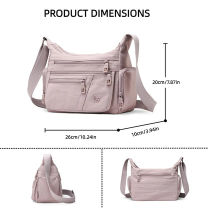 Women's Crossbody Bag Multi-Pocket Zipper Shoulder Bag