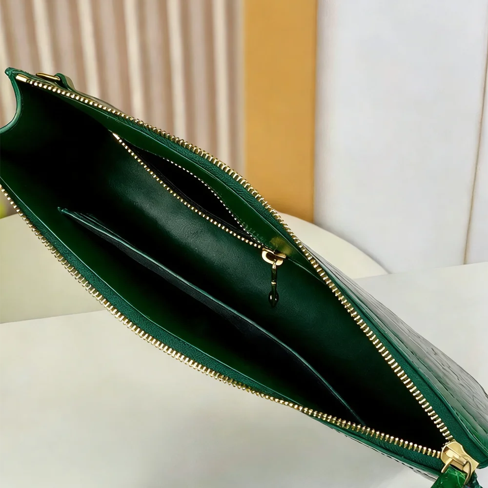 Crocodile Leather Wristlet Clutch – Luxury Wallet Bag