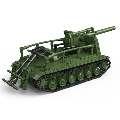 Soviet S-51 Self-Propelled Artillery Building Blocks Set