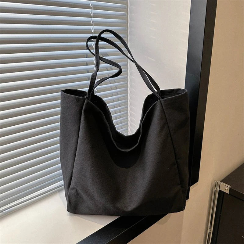 Large Capacity Shoulder Bag for Women – Casual Soft Tote Handbag
