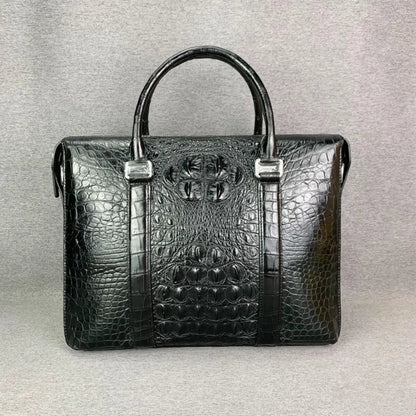 Crocodile Leather Briefcase Men's Luxury Business Laptop Bag