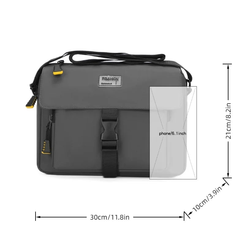 Men's Messenger Bag Multi-Compartment Crossbody Shoulder Bag
