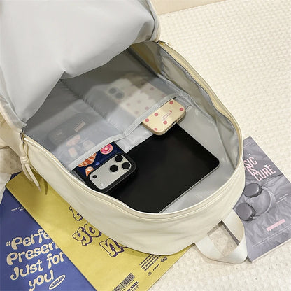 Nylon Women's Backpack – Minimalist School & Commuter Bag