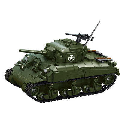 Sherman M4 Tank Building Blocks Set – 883pcs WWII MOC