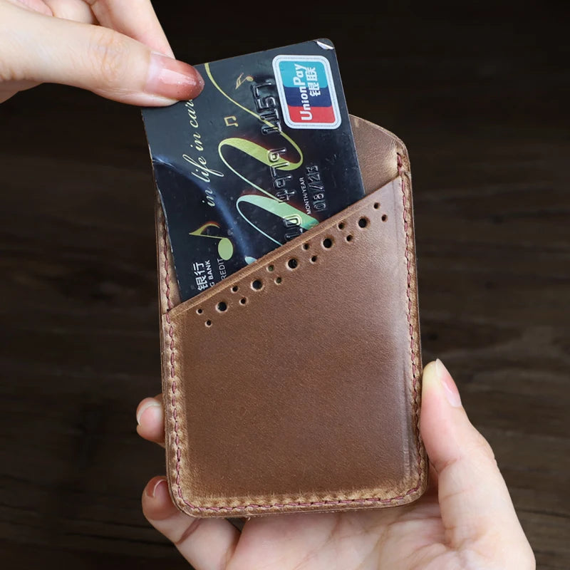 Horween Leather ID Badge Holder with Lanyard