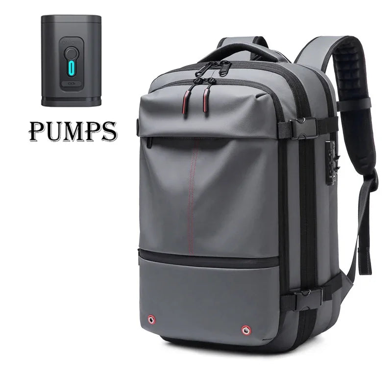 Vacuum Compression Travel Backpack – 17" Laptop, Large Capacity