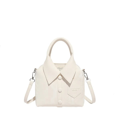 Shirt-Style Crossbody Bag – Minimalist Women's Shoulder Handbag