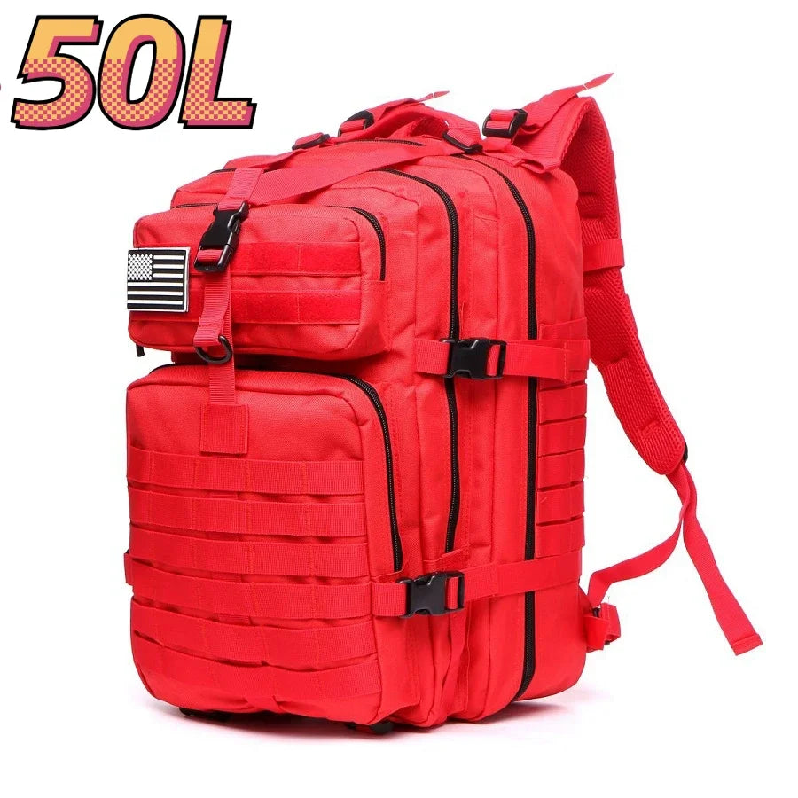 50L Tactical Backpack – Waterproof 1000D Nylon Hunting & Hiking Rucksack