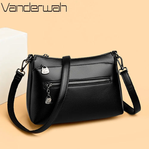 Genuine Leather Crossbody Bag for Women – Luxury Shoulder Handbag