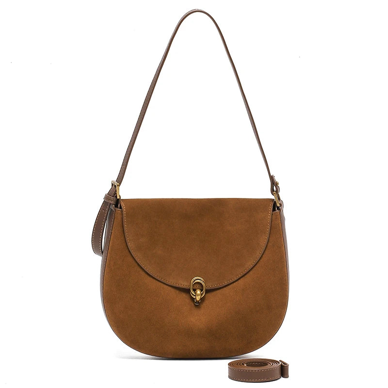 Mini Matte Leather Crossbody Shoulder Bag for Women