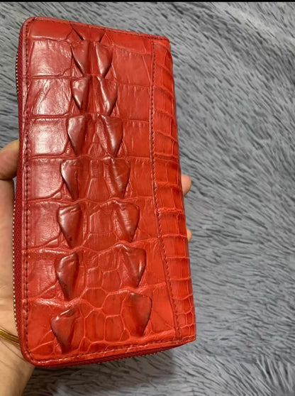 Genuine Crocodile Leather Clutch Wallet for Women