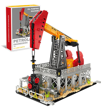 Oil Field Pump Jack MOC Building Blocks Set – City Engineering Bricks
