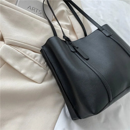 Large Capacity Soft Leather Tote Bag for Women