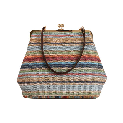Women S Bag Retro Shell Oblique Span Clip Single Shoulder Large Capacity Trendy Portable Handbags