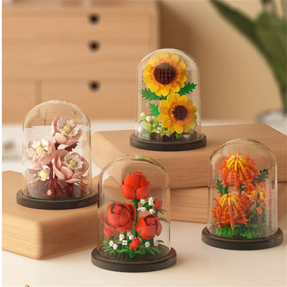 Eternal Flower Micro Building Blocks Bonsai – Home Decor Set
