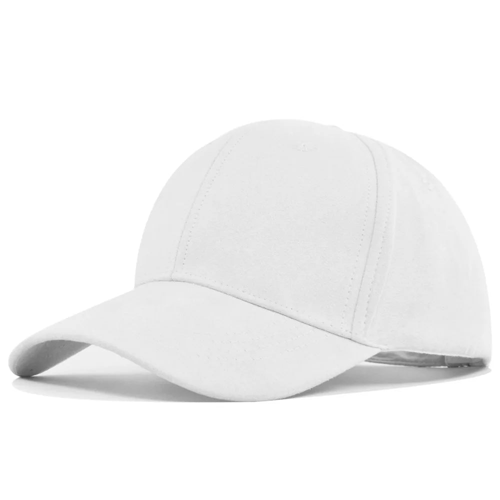 Suede Baseball Cap – Snapback Adjustable Dad Hat for Men & Women