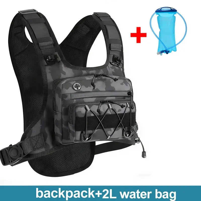 Running Chest Pack Hydration Vest – Tactical Sports Bag for Men & Women