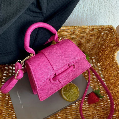 Mini Crossbody Bag for Women – Structured Top Handle Clutch Purse