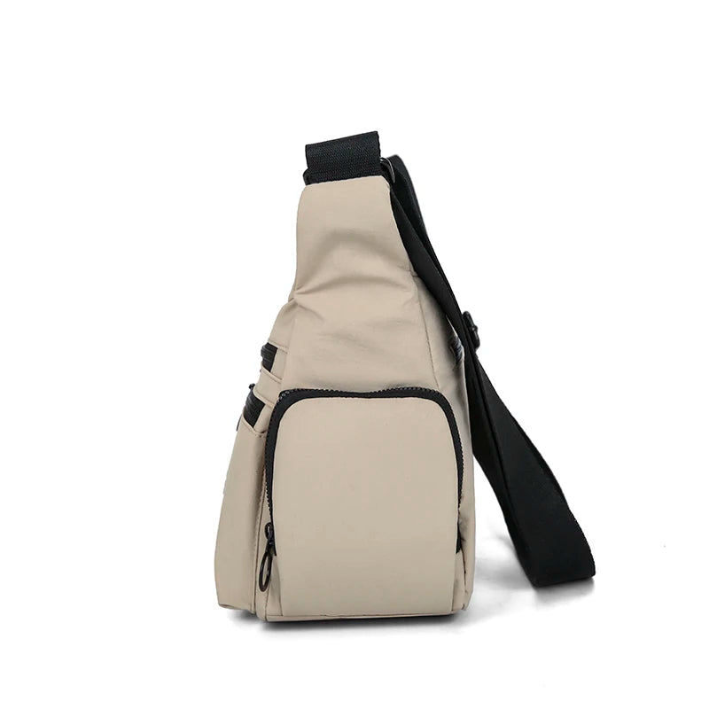 Unisex Water-Resistant Crossbody Sling Bag – Large Capacity Multi-Pocket