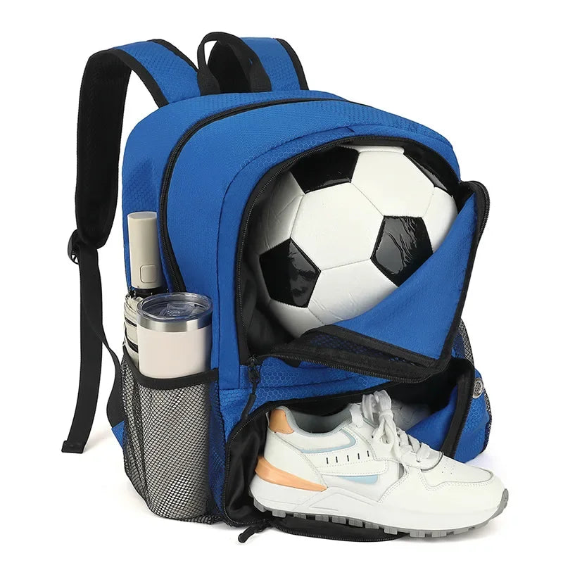 Sports Backpack with Ball & Shoe Compartment – Large Capacity for Soccer, Basketball & Football