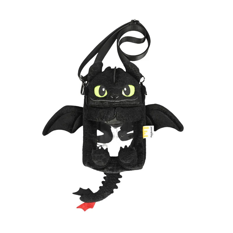 Toothless Plush Keychain & Denim Tote Bag – How to Train Your Dragon Gift