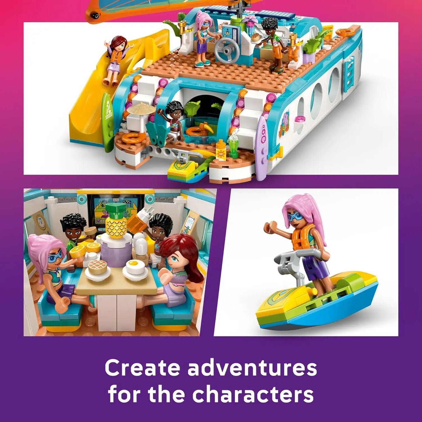 LEGO Friends 42664 Travel Boat Adventure Building Set – 685 Pieces