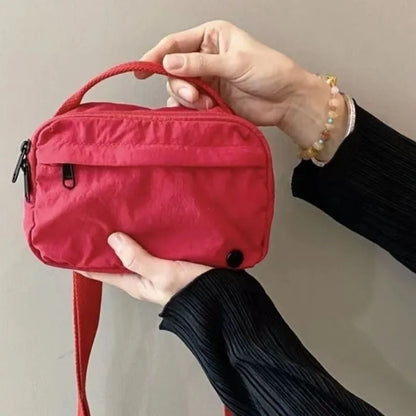 Nylon Crossbody Mini Bag – Lightweight Waterproof Shoulder Bag