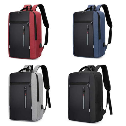 Waterproof Laptop Backpack – 15.6" USB Charging Business Travel Bag