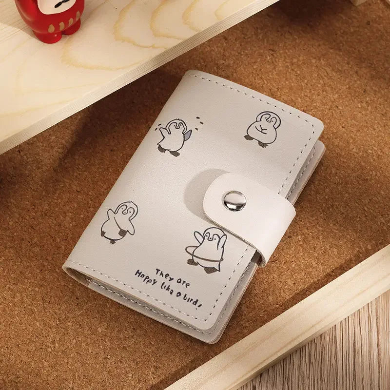 Cute Cartoon Card Holder Wallet – Anti-Theft ID & Credit Card Case