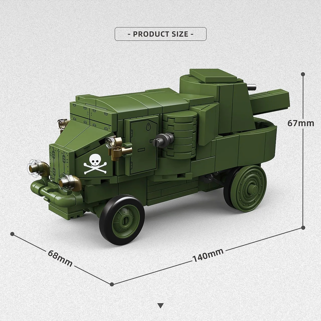 Garford-Putilov WWI Armored Car Building Blocks Set