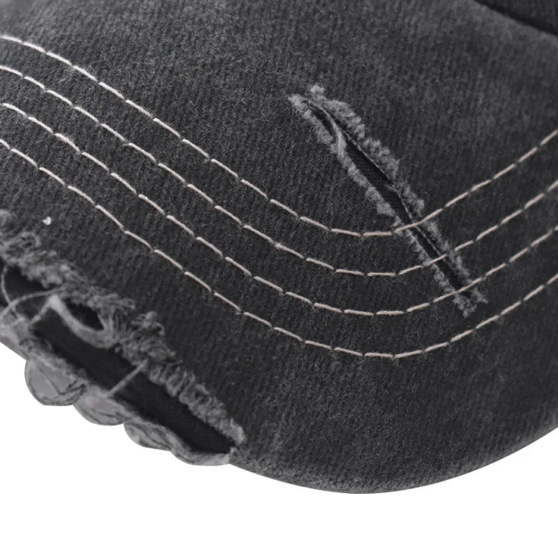 Vintage Washed Baseball Cap – New Orleans Embroidery Snapback