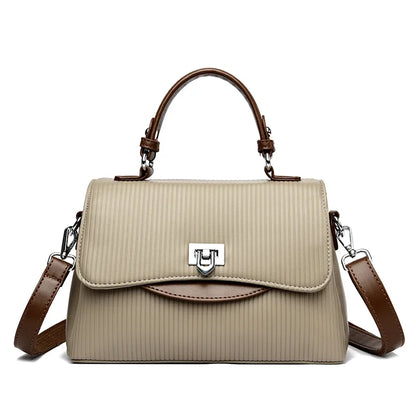 Women's Leather Crossbody Bag – Large Capacity Shoulder Handbag