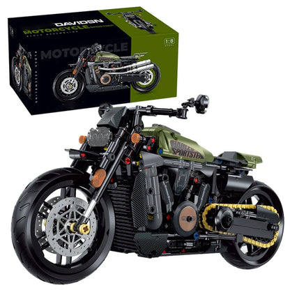 MOC Sportster Chopper Motorcycle Building Blocks Set – 1:8 Scale