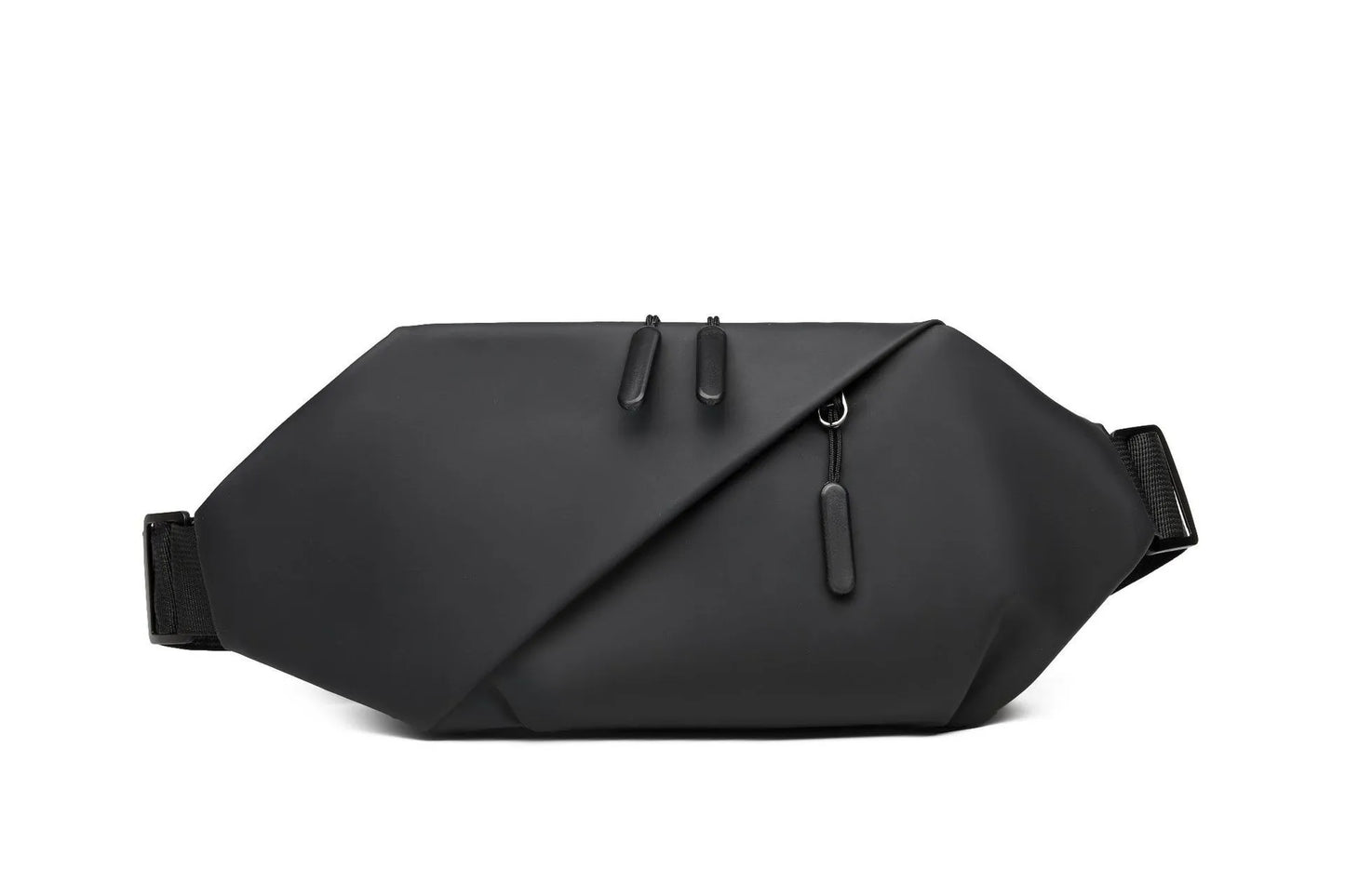Men's Minimalist PU Waist Bag – Outdoor Sports & Crossbody Pack