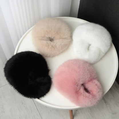 Faux Fur Fluffy Clutch Bag – Women's Winter Shoulder Purse