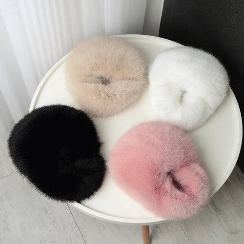 Faux Fur Fluffy Clutch Bag – Women's Winter Shoulder Purse