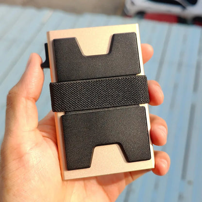 RFID Blocking Metal Card Holder Wallet for Men & Women