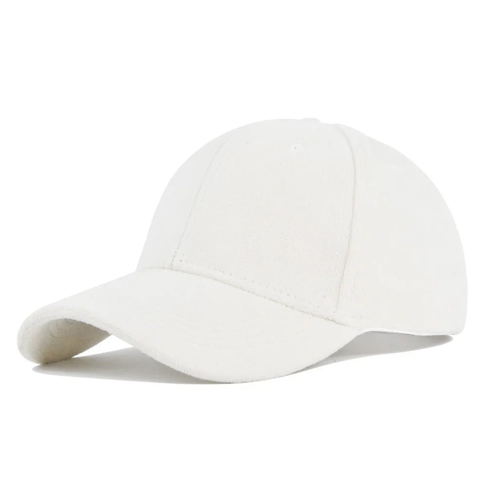 Suede Baseball Cap – Unisex Snapback Hat for Men & Women