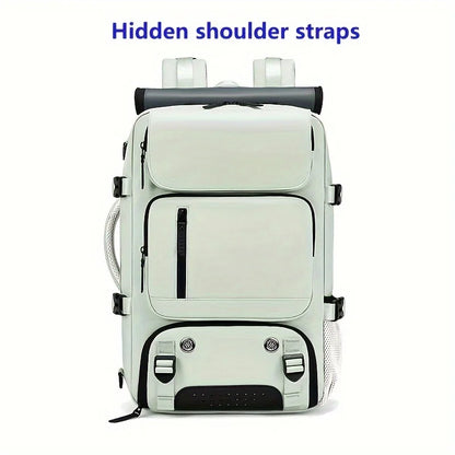 Waterproof 16" Laptop Backpack with Shoe Bag, Hidden USB Port & Hidden Shoulder Straps