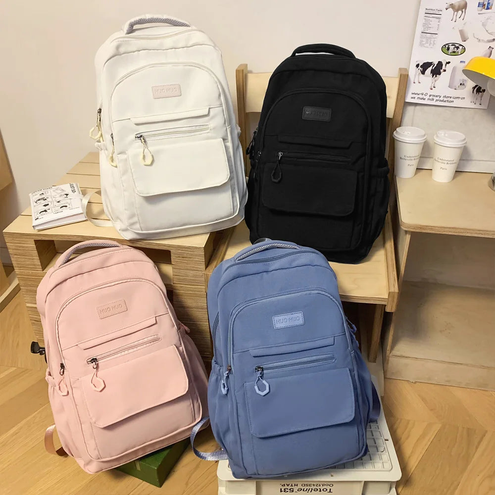 Lightweight Nylon Backpack – Water-Resistant School & Daily Use Bag