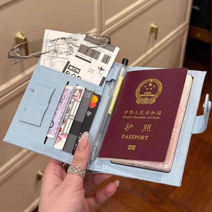 Leather Passport Holder – Women's Quilted Travel Wallet & Card Case