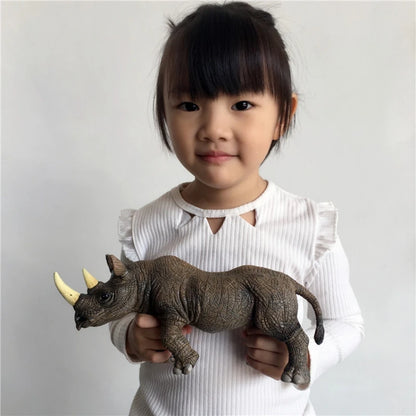 Rhinoceros Animal Figure – 27.5cm Realistic PVC Safari Toy