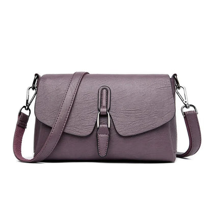3-Layer Leather Crossbody Shoulder Bag for Women – Luxury Designer Handbag
