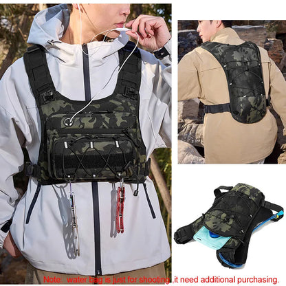 Tactical Running Chest Pack – Outdoor Sports Vest Backpack for Men & Women